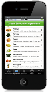 Green Smoothie iPhone App