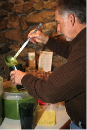 Making Green Smoothie 