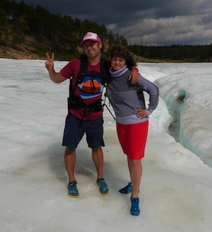 Sergei in an icefield